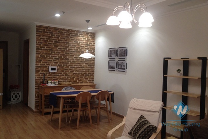 Modern two bedrooms for rent in Vinhomes Nguyen Chi Thanh, Dong Da, Ha Noi